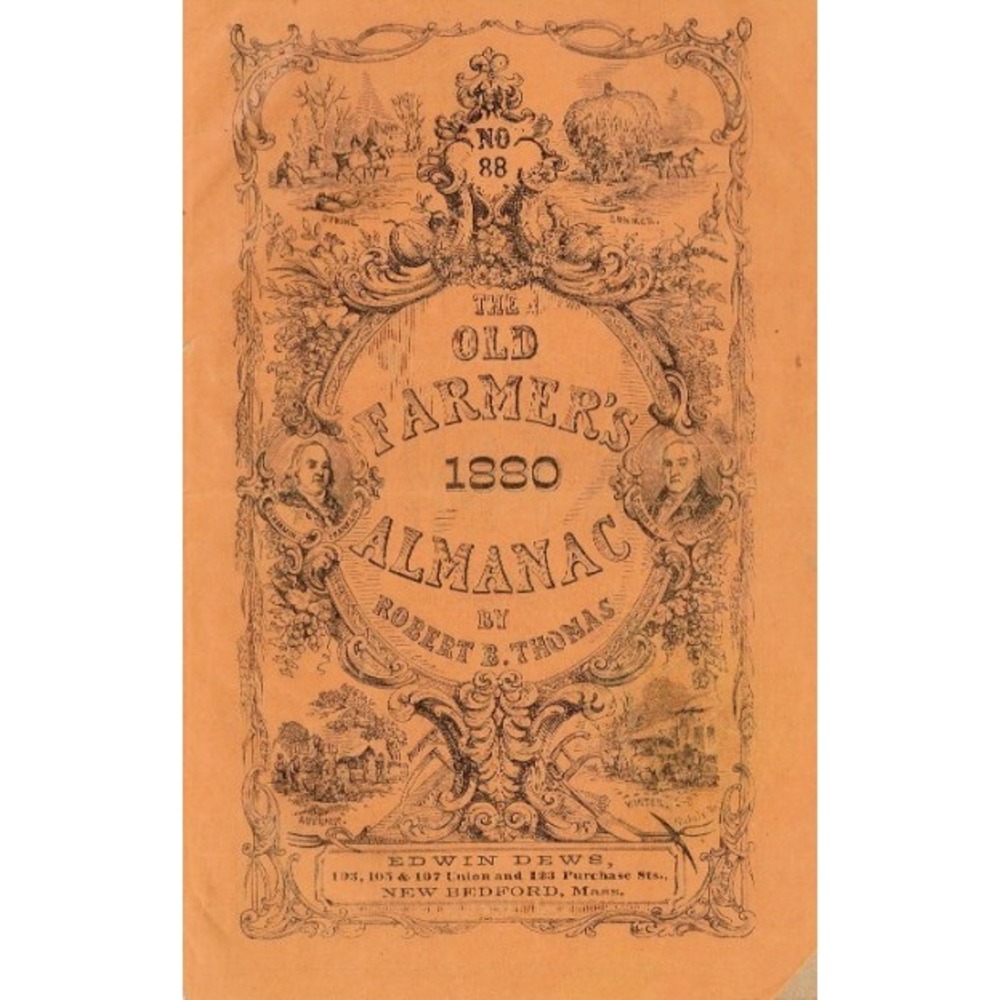 Almanac Old Farmer's 1880, Robert Thomas, Edwin Dews Publ. New Bedford MA #190